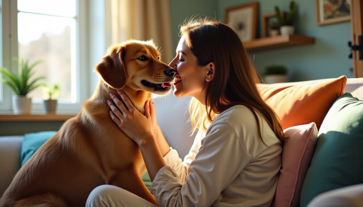 Pourquoi mon chien me lèche-t-il ? Découvrez les véritables raisons derrière ce comportement